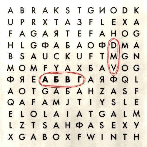 А Б В Г
