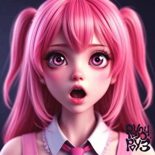 Розовые волосы